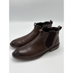 Mark Nason Chelsea Leather Boot Dark Chocolate Brown Men's Boots Size 10 Preppy